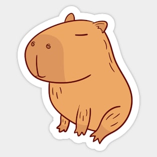 Capy into the woods Sticker